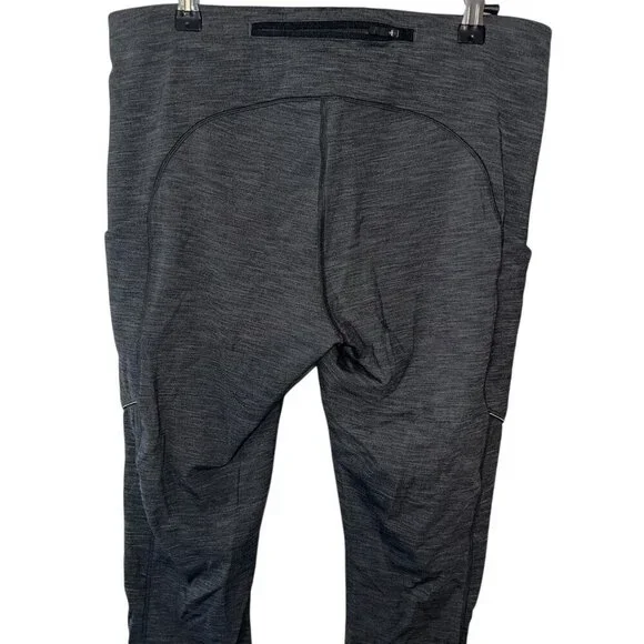Lululemon Speed Up 28" Heathered Black Pocket Leggings Size 10 W5CM8S Luxtreme - Picture 8 of 10